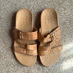 Vionic Tan Cork Sandals